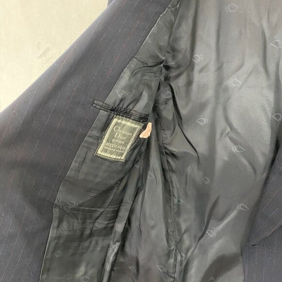Christian Dior Monsieur Pure Virgin Wool Blazer 40R Blue Suit Jacket Sport Coat - Picture 14 of 16